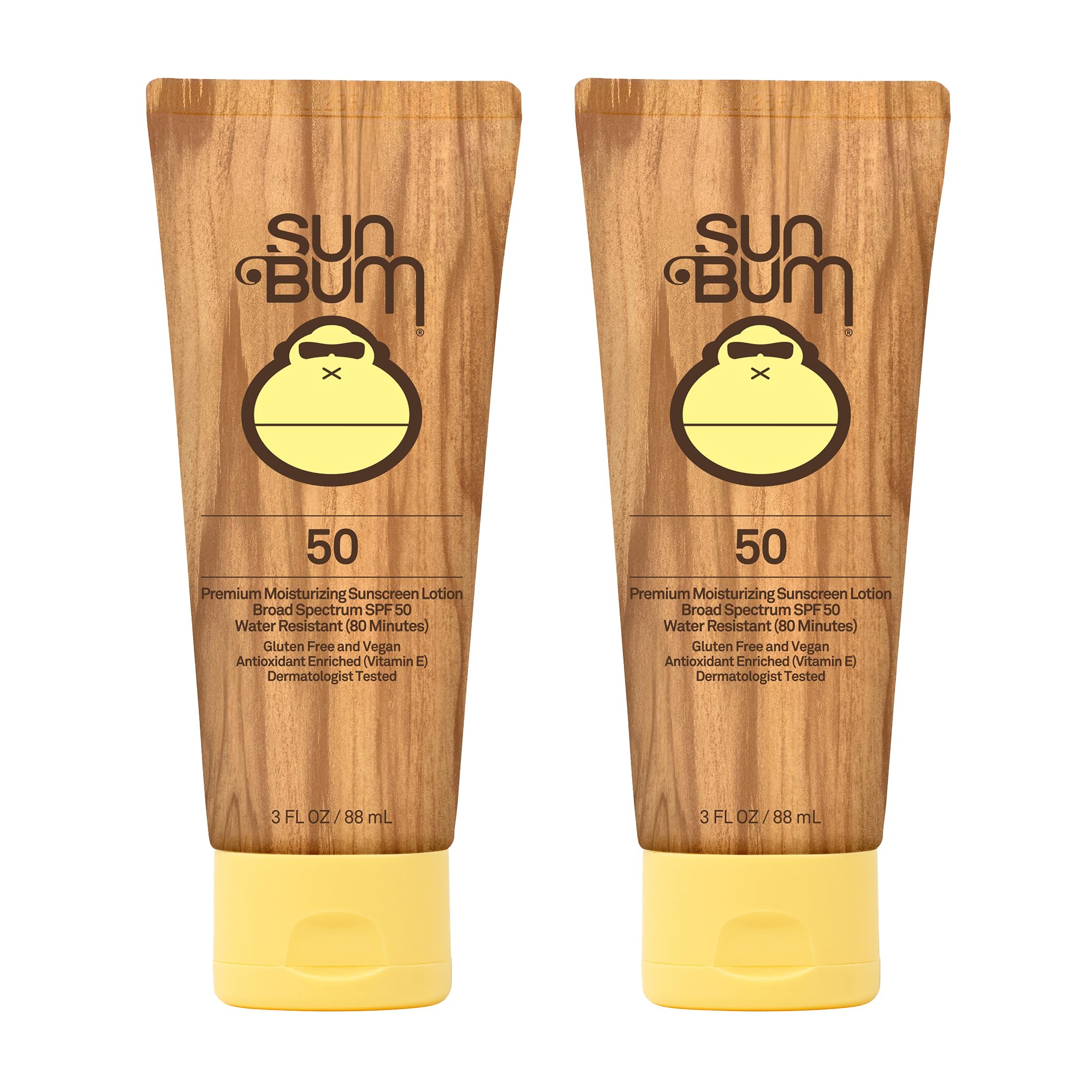Sun Bum Original SPF 50 Sunscreen Lotion – 2 Pack, Vegan, Hawaii 104 Act Compliant, Reef-Friendly, Vitamin E