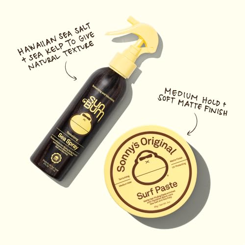 Sun Bum Texturizing Surf Paste 2-Pack | Vegan, Cruelty-Free Matte Sea Salt Styling