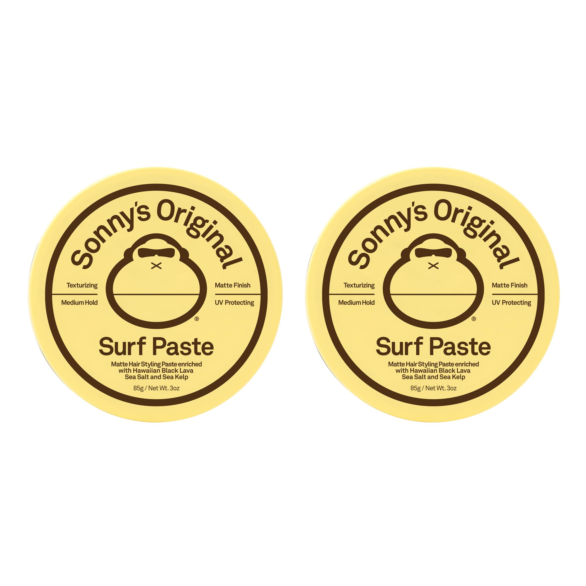 Sun Bum Texturizing Surf Paste 2-Pack | Vegan, Cruelty-Free Matte Sea Salt Styling
