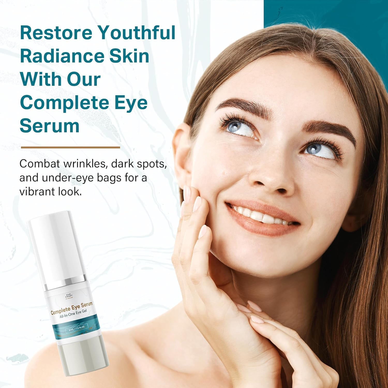 Sun Coast Sciences Complete Eye Serum — Dr. Rosenberg Recommended (Wrinkles, Dark Spots & Bags)