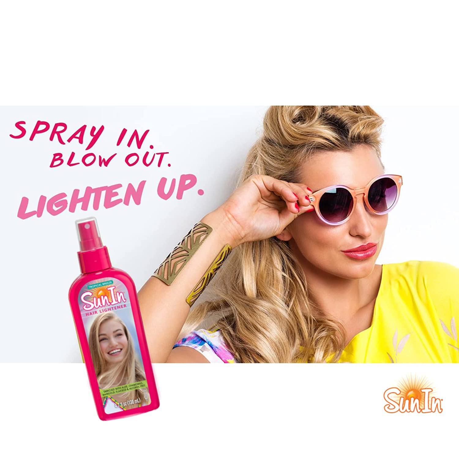 Sun-In Original Spray-In Hair Lightener – Tropical Breeze, 4.7 oz, Pack of 6 | SunSun