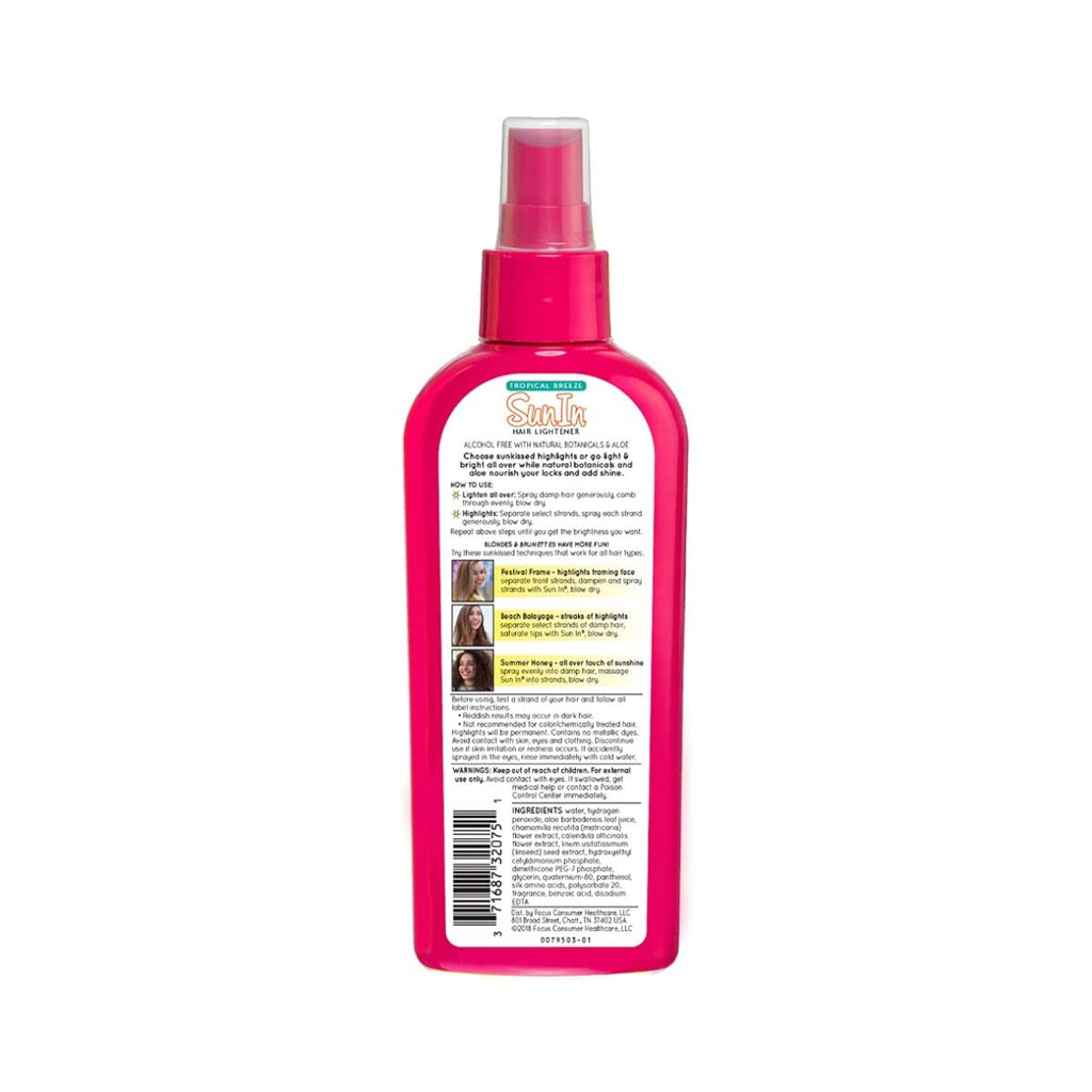 Sun-In Original Spray-In Hair Lightener – Tropical Breeze, 4.7 oz, Pack of 6 | SunSun