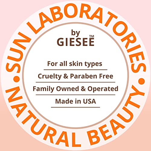 Sun Laboratories by Giesee Ultra Dark Self Tanner Lotion 32 oz + Mitt | Extra Dark Sunless Tanner
