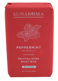 Sunaroma Bar Pepper Mint Oil Soap – 6 Pack, 8 oz / 236 ml Each | Paraben & Sulfate Free, 100% Vegetable Based