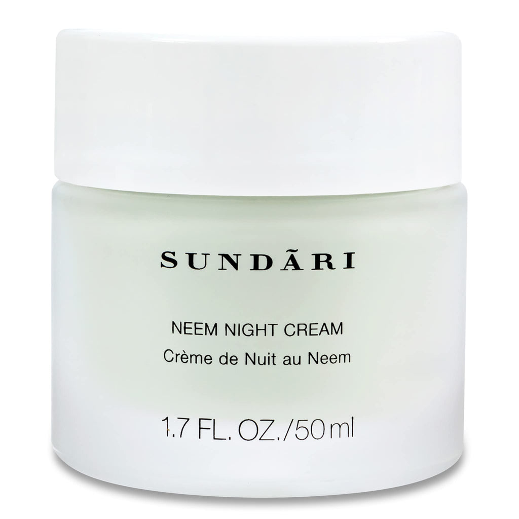 SUNDARI Neem Night Cream – Hydrating Night Moisturizer for All Skin Types | Wrinkle Repair & Radiance