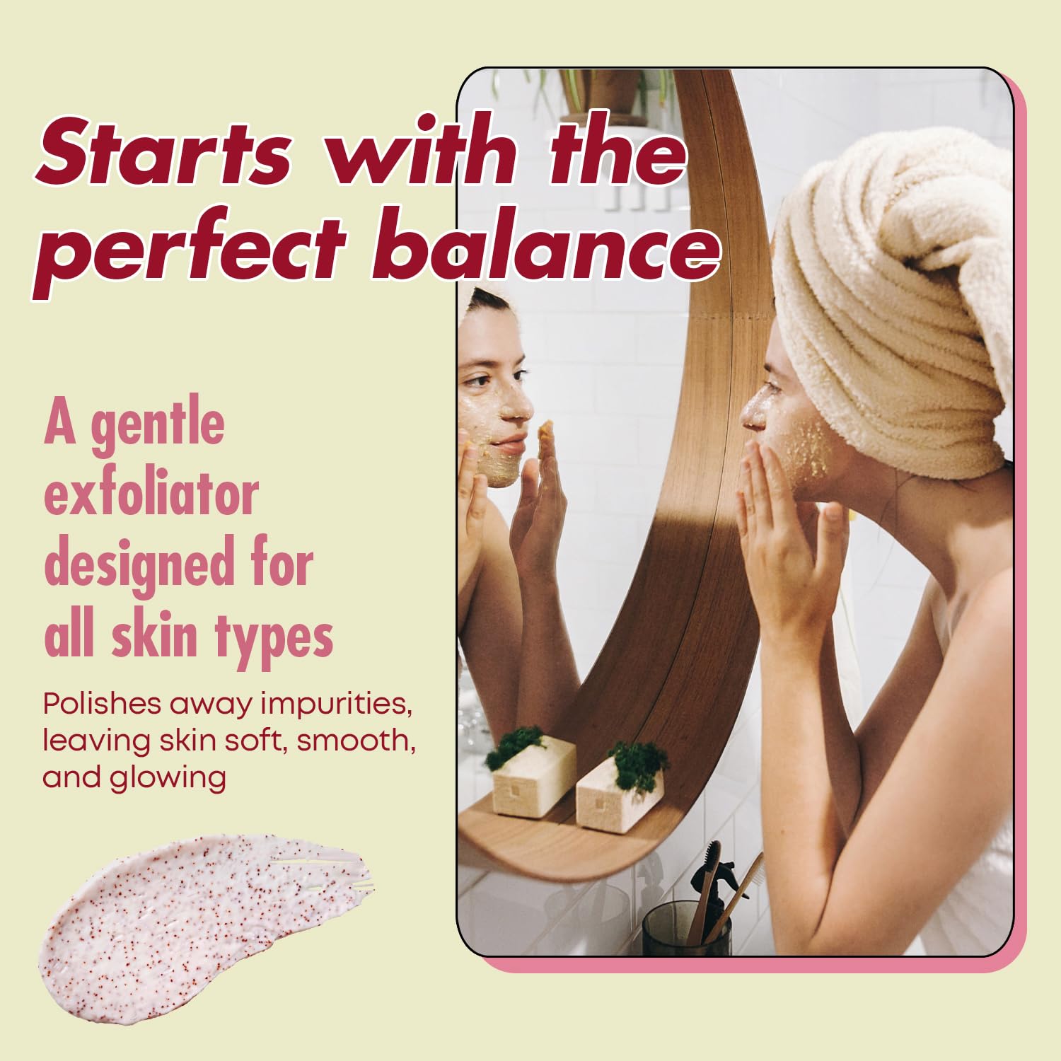 Sunday Essence Face Scrub with Collagen & Peptides – Gentle Exfoliation, Hydration & Wrinkle Care