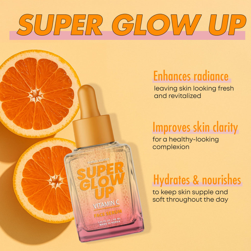 Sunday Essence Vitamin C Serum – Brightens, Evens Skin Tone, Hydrating Korean Skincare