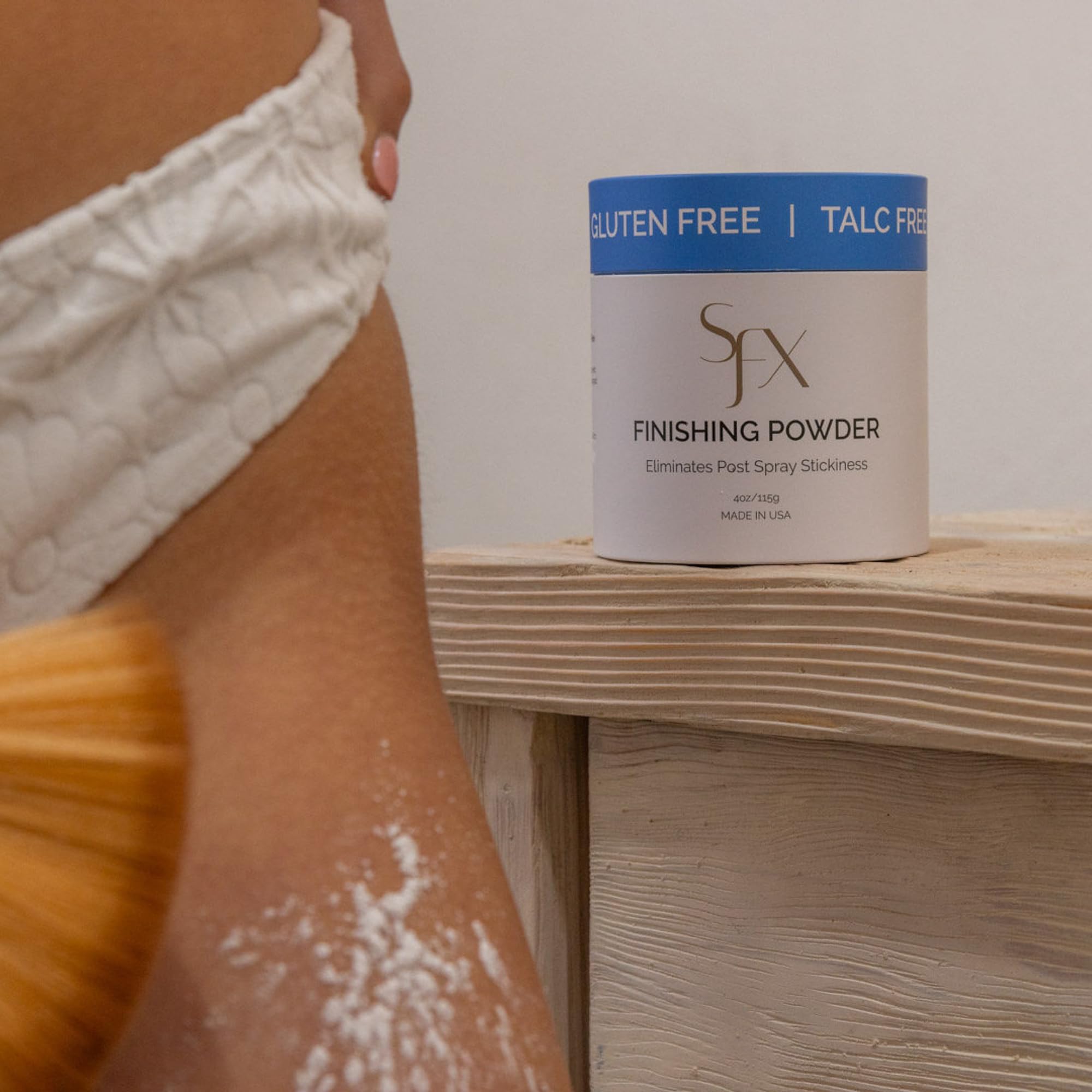 SunFX Post Spray Tan Finishing Powder – Talc-Free Translucent Bronzing Setting Powder (4 oz)