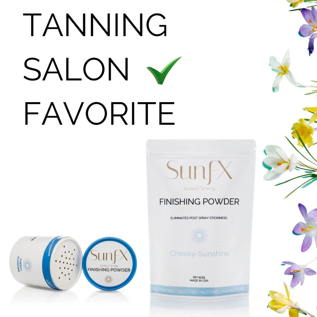 SunFX Post Spray Tan Finishing Powder – Talc-Free Translucent Bronzing Setting Powder (4 oz)