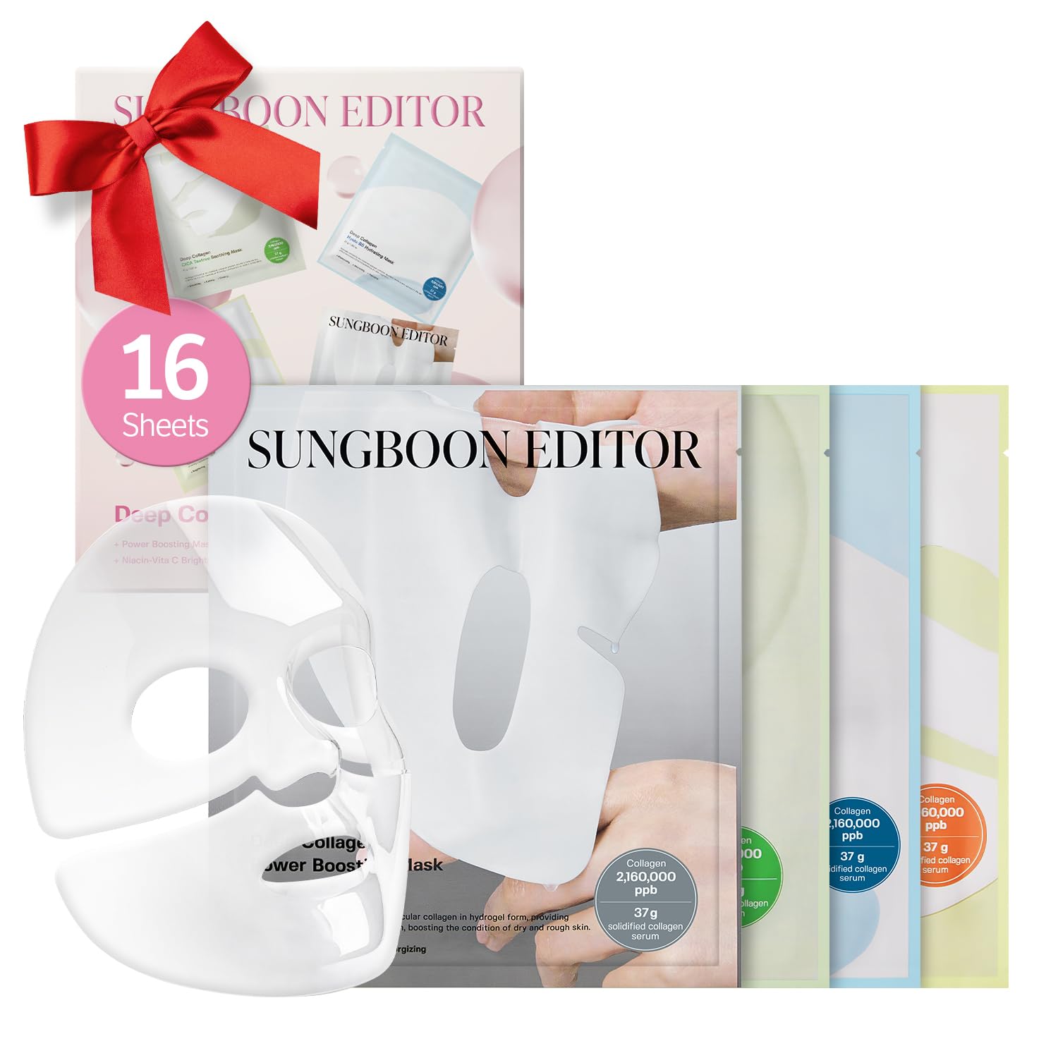 SUNGBOON EDITOR Deep Collagen STARTER KIT — Real Collagen 2,160,000ppb, Glass Skin & Hydration