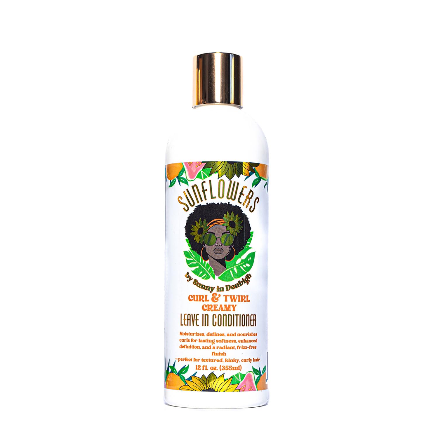 Sunny in Denbigh Sunflowers Curl & Twirl Leave-In Conditioner | Detangle, Define, Moisturize