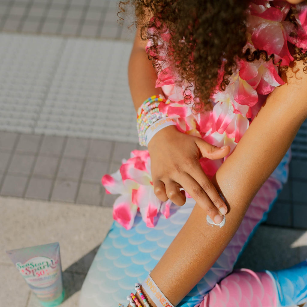 Seastar Sparkle SPF 50 Glitter Sunscreen Lotion for Kids – Biodegradable Glitter, Water-Resistant, Made in USA 3.4oz