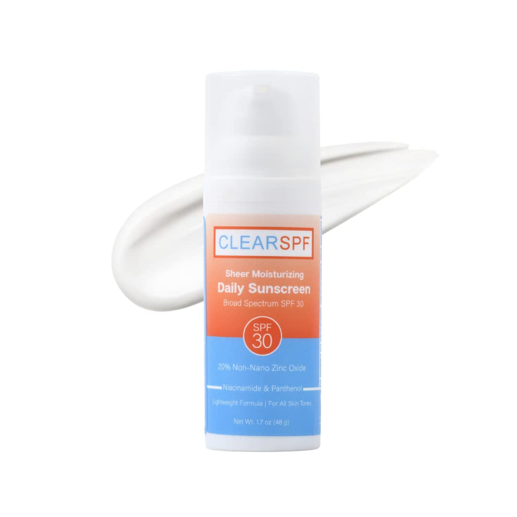 Suntegrity ClearSPF Daily Moisturizing Sunscreen (Sheer) – 20% Zinc Oxide, Vegan & Reef-Friendly