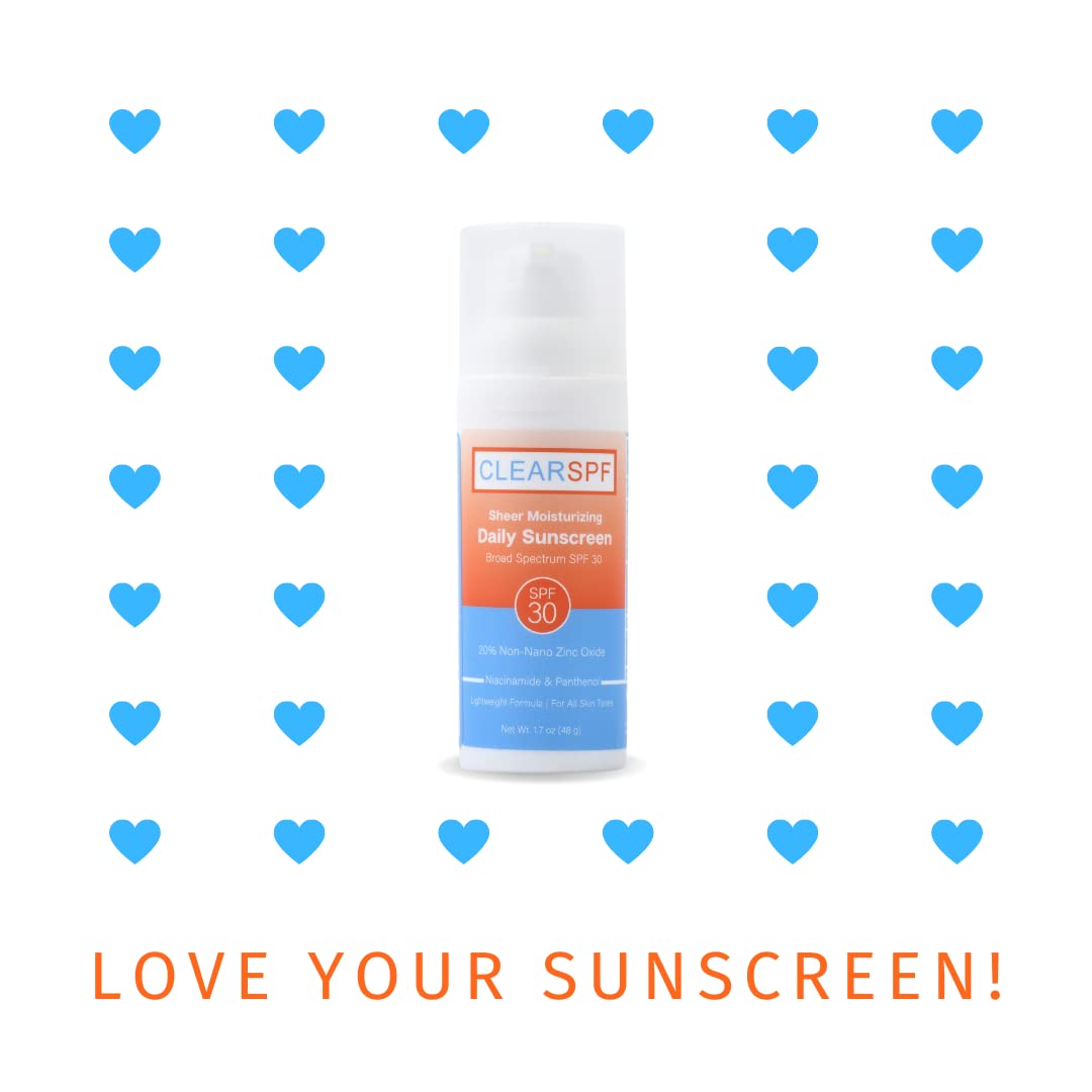 Suntegrity ClearSPF Daily Moisturizing Sunscreen (Sheer) – 20% Zinc Oxide, Vegan & Reef-Friendly