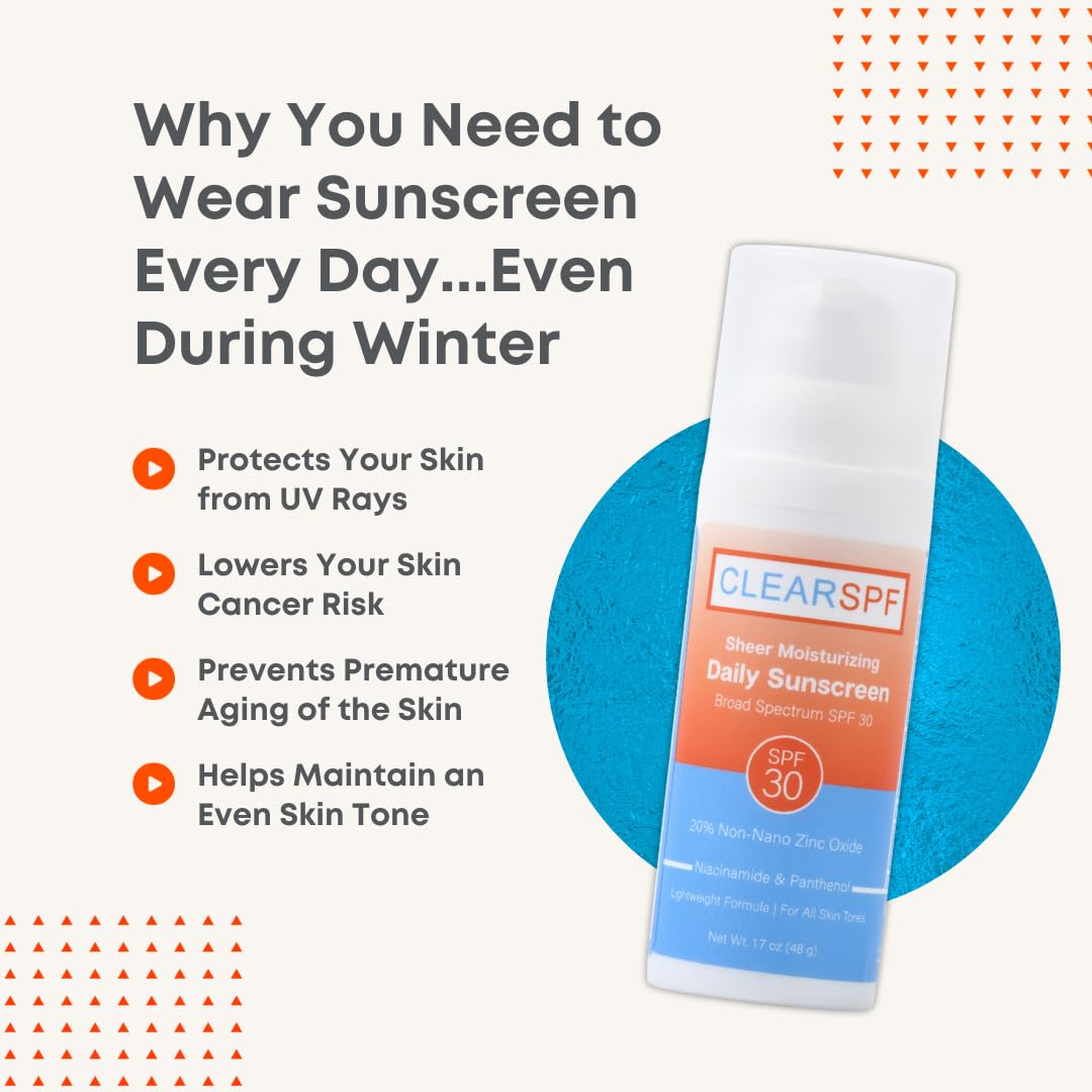 Suntegrity ClearSPF Daily Moisturizing Sunscreen (Sheer) – 20% Zinc Oxide, Vegan & Reef-Friendly