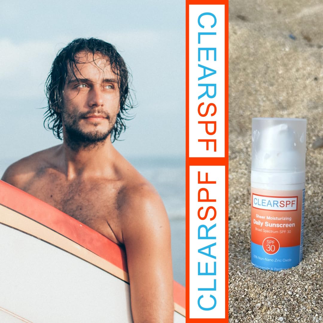 Suntegrity ClearSPF Daily Moisturizing Sunscreen (Sheer) – 20% Zinc Oxide, Vegan & Reef-Friendly