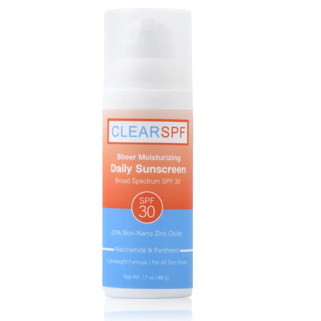 Suntegrity ClearSPF Daily Moisturizing Sunscreen (Sheer) – 20% Zinc Oxide, Vegan & Reef-Friendly