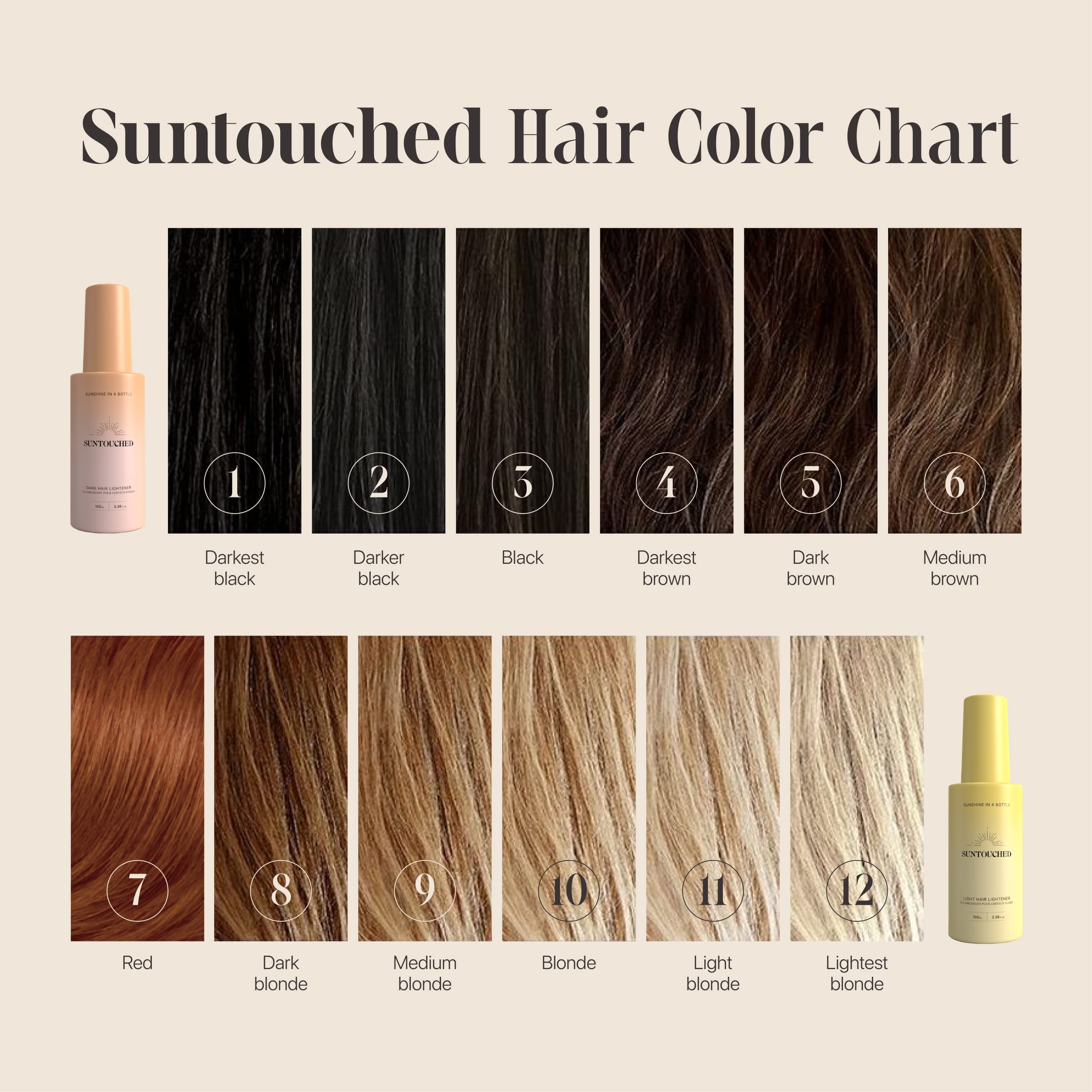 Suntouched Sun Hair Lightener for Dark Hair – Citrus & Chamomile Spray (Vegan, Cruelty-Free)