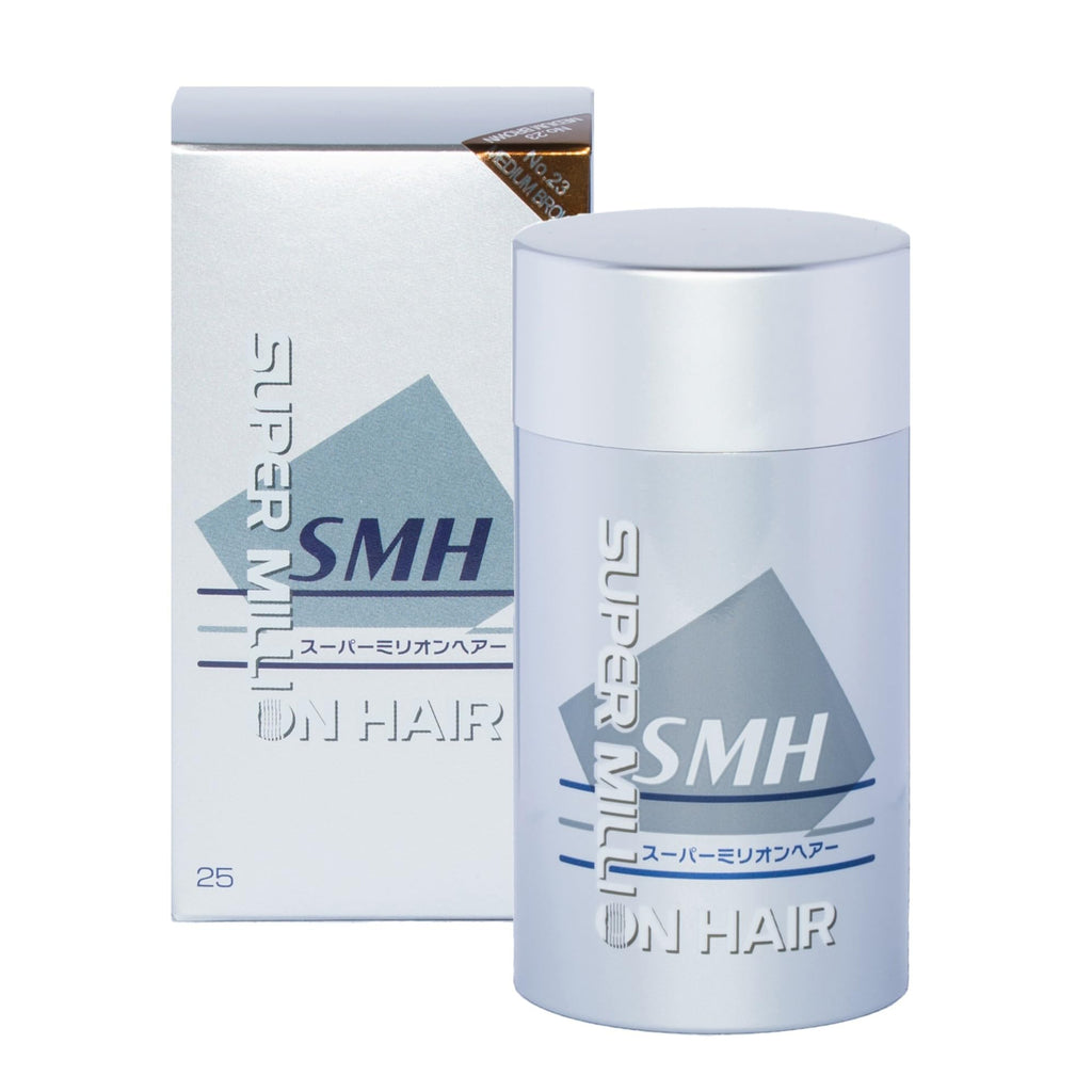 Super Million Hair SMH Hair Fibers – Made in Japan | Instant Concealment (Medium Brown, 25g)