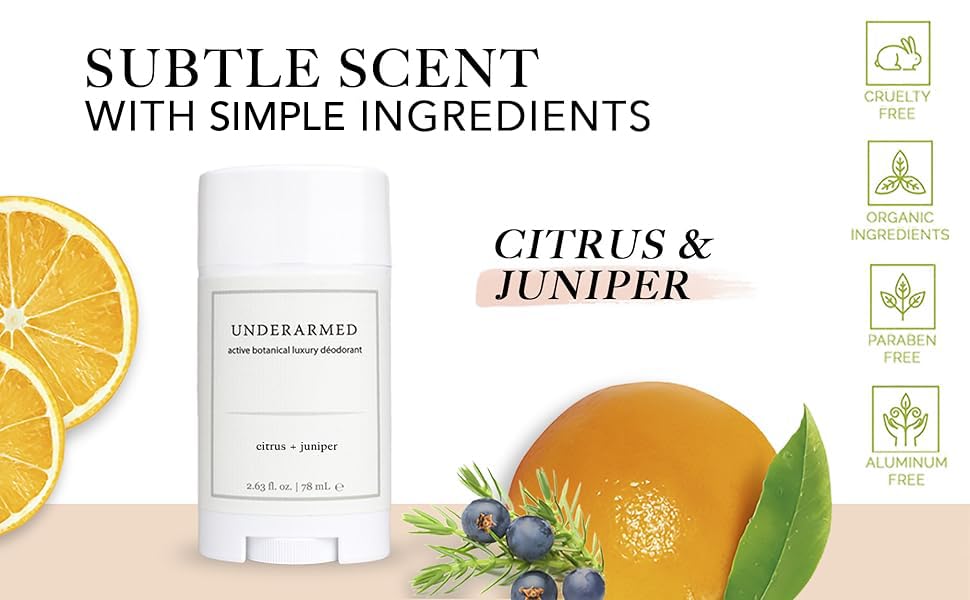 Citrus + Juniper Aluminum-Free Deodorant Stick | Super Natural Goods - 3-Month Supply