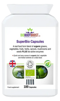SuperBio Capsules | Vegan Organic Greens Blend UK