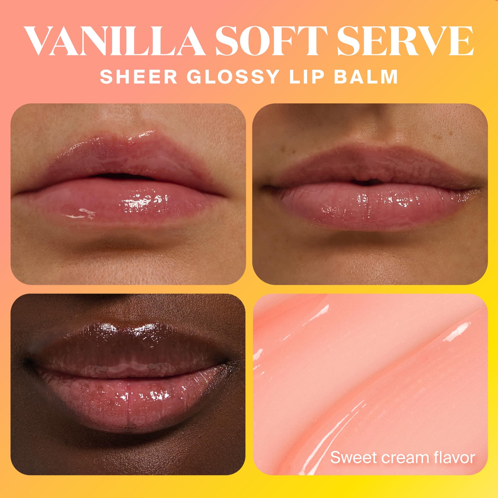 Supergoop! Glow Gloss SPF 40 Lip Balm – Vanilla Soft Serve, Sheer Pink Tint, High Shine