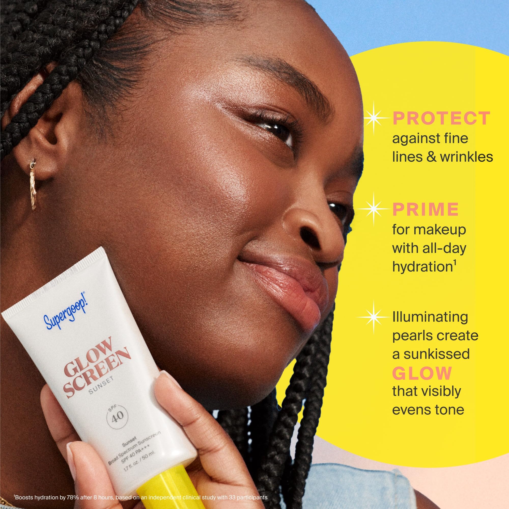 Supergoop! Glowscreen SPF 40 Golden Hour – Bronze Glow Primer & Sunscreen