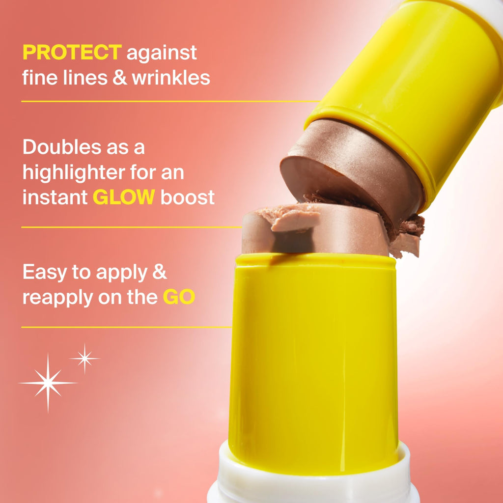 Supergoop! Glowscreen Stick SPF 45 — Golden Hour Glow & Protect, 0.35 oz