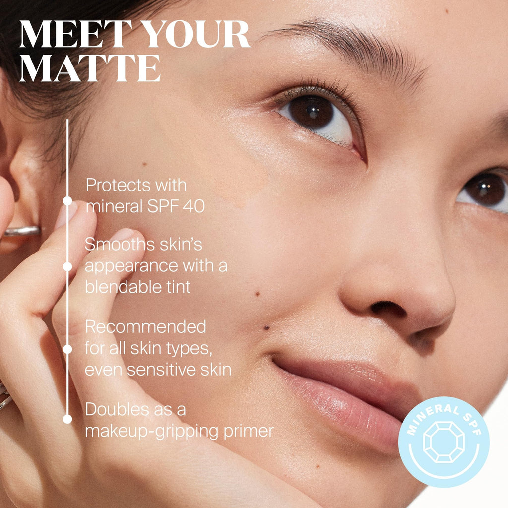 Supergoop! Mineral Mattescreen SPF 40 – Pack of 2, 45 mL | Oil-Free, Matte Finish Sunscreen