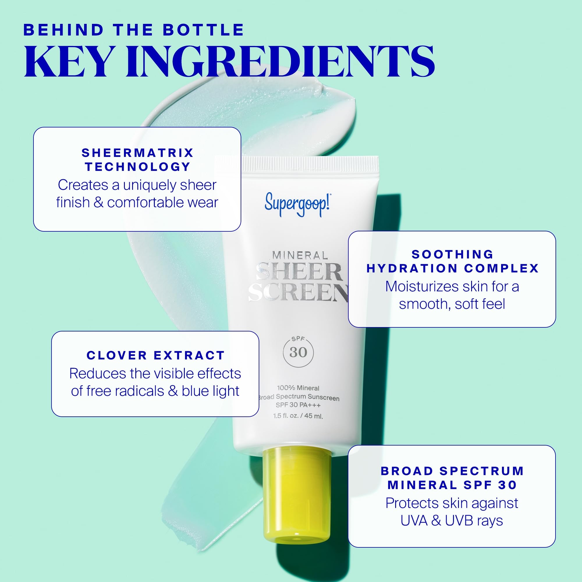 Supergoop! Mineral Sheerscreen SPF 30 PA+++ – 2-Pack Mineral Sunscreen + Primer, Satin Finish
