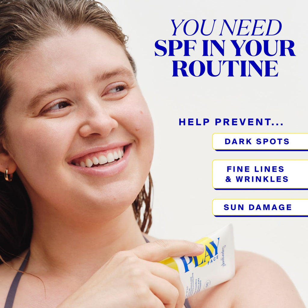 Supergoop! PLAY Everyday Face Lotion SPF 50 – Lightweight, Fragrance-Free Sunscreen