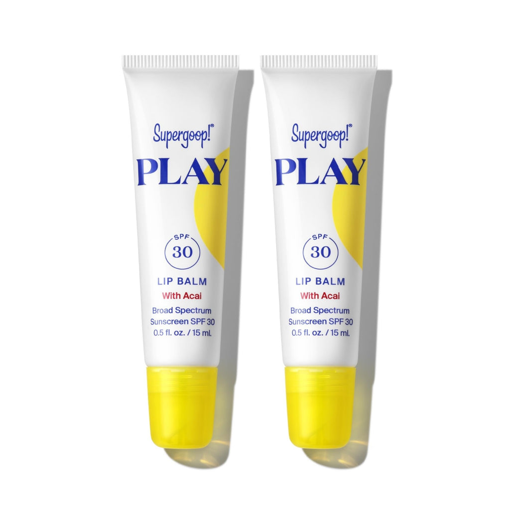 Supergoop! PLAY Lip Balm with Acai – SPF 30 PA+++ (Pack of 2) | Hydrating Lip Care