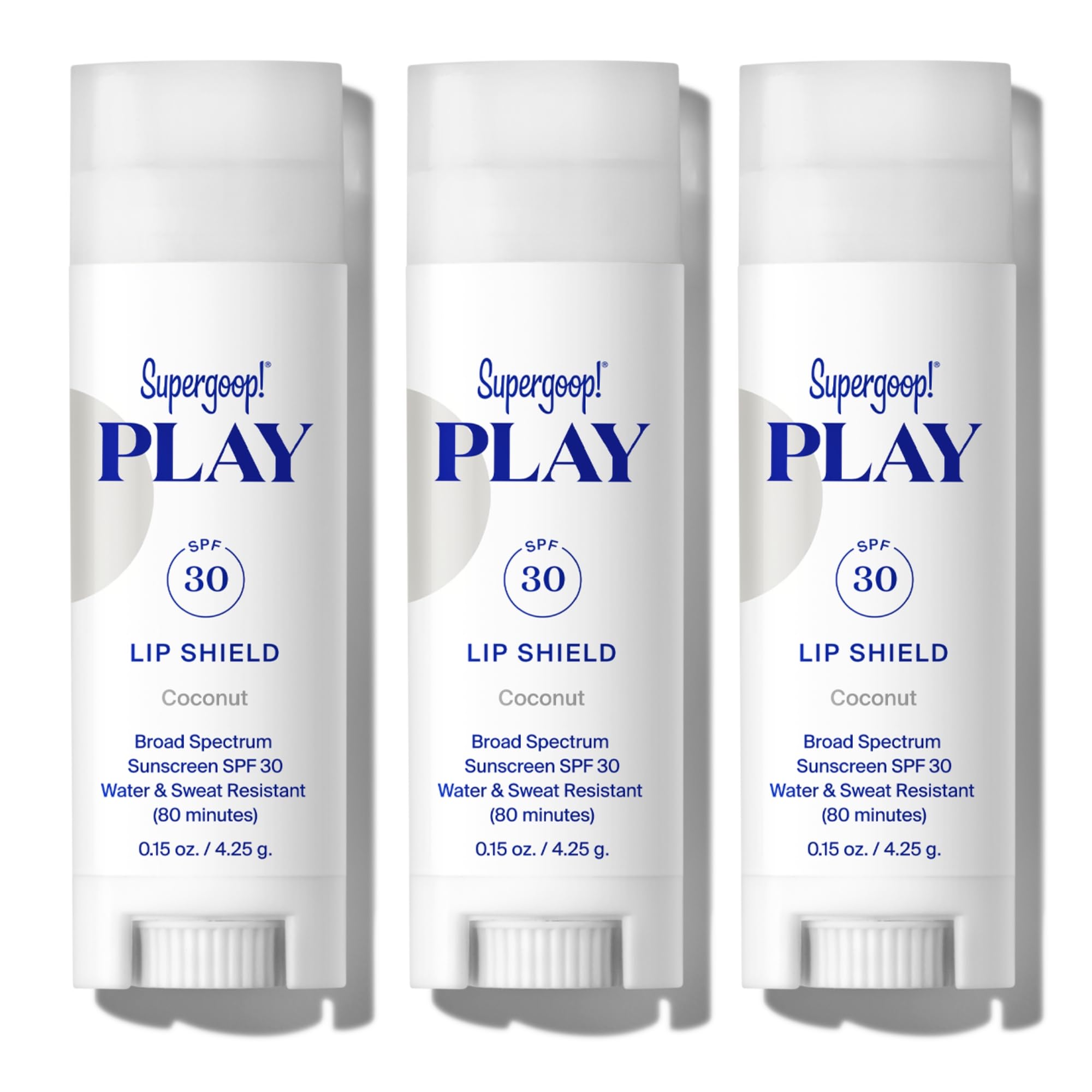 Supergoop! PLAY Lip Shield SPF 30 – 3 Pack | Hydrating SPF Lip Balm