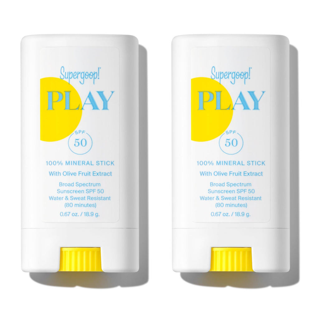 Supergoop! PLAY Mineral Stick SPF 50 – 2-Pack On-the-Go Sunscreen