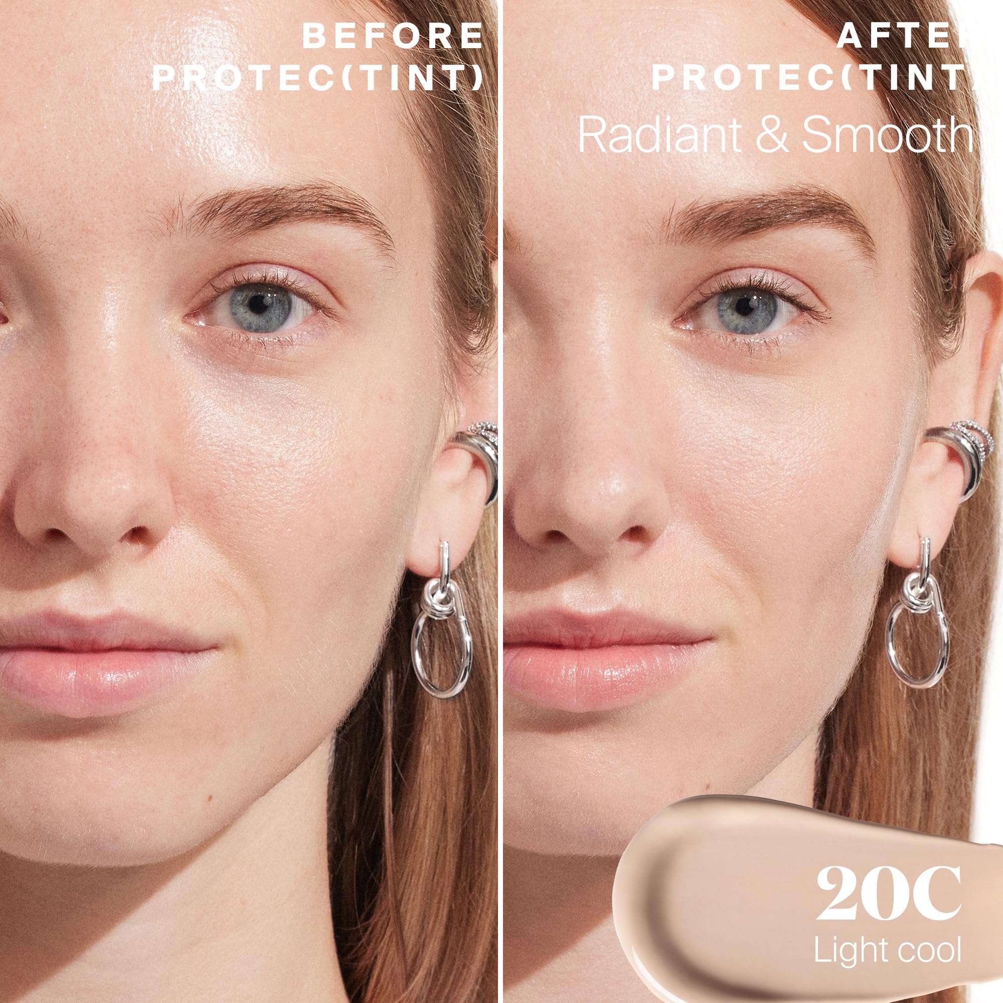 Supergoop! Protec(tint) Daily Skin Tint SPF 50 - Light (20C), Buildable Coverage, Natural Finish