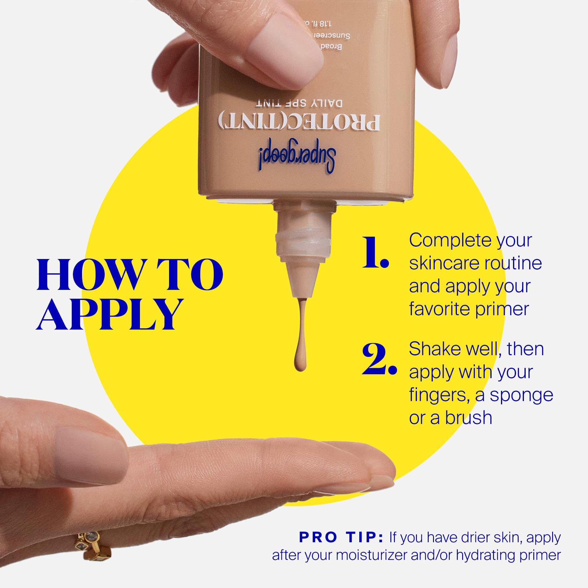Supergoop! Protec(tint) Daily Skin Tint SPF 50 - 10N Light | Buildable Coverage