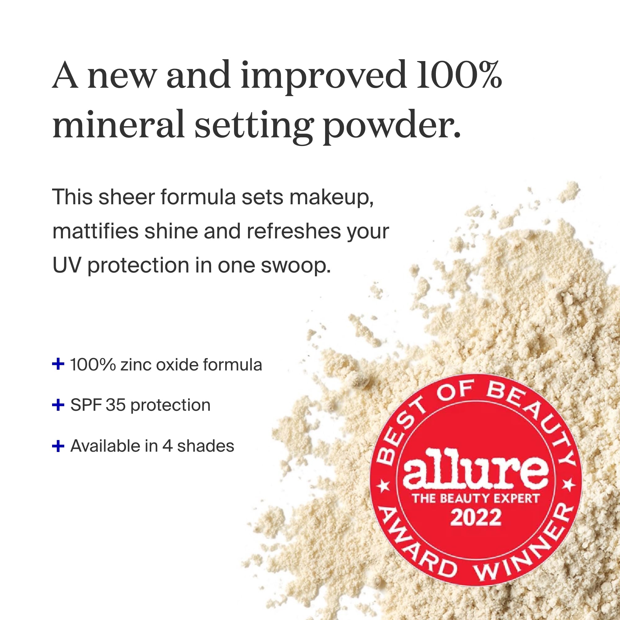 Supergoop! (Re)setting Mineral Powder SPF 35 Translucent – 0.15 oz