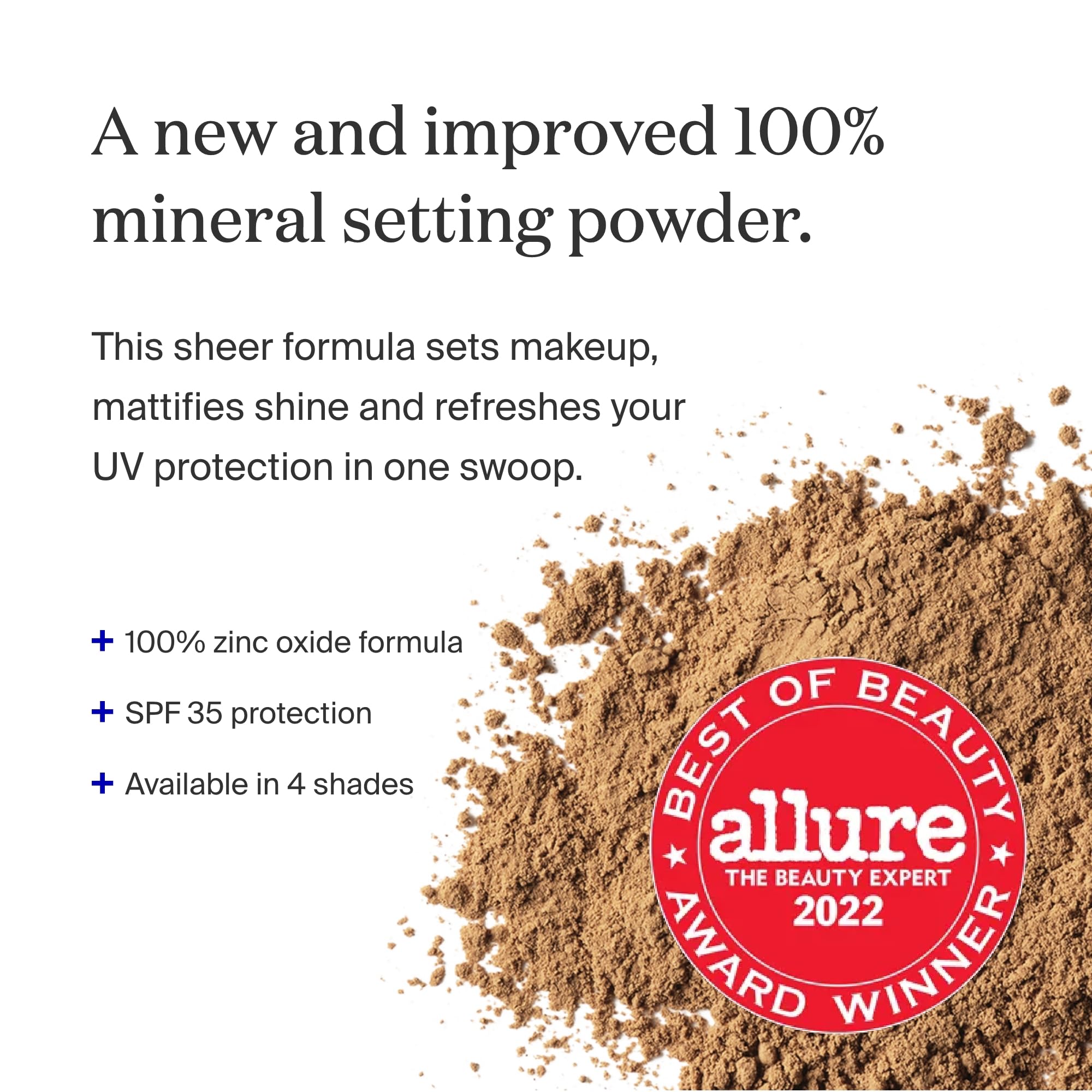 Supergoop! (Re)setting Mineral Powder Deep — SPF 35 PA+++, Ceramides & Coated Silica Spheres