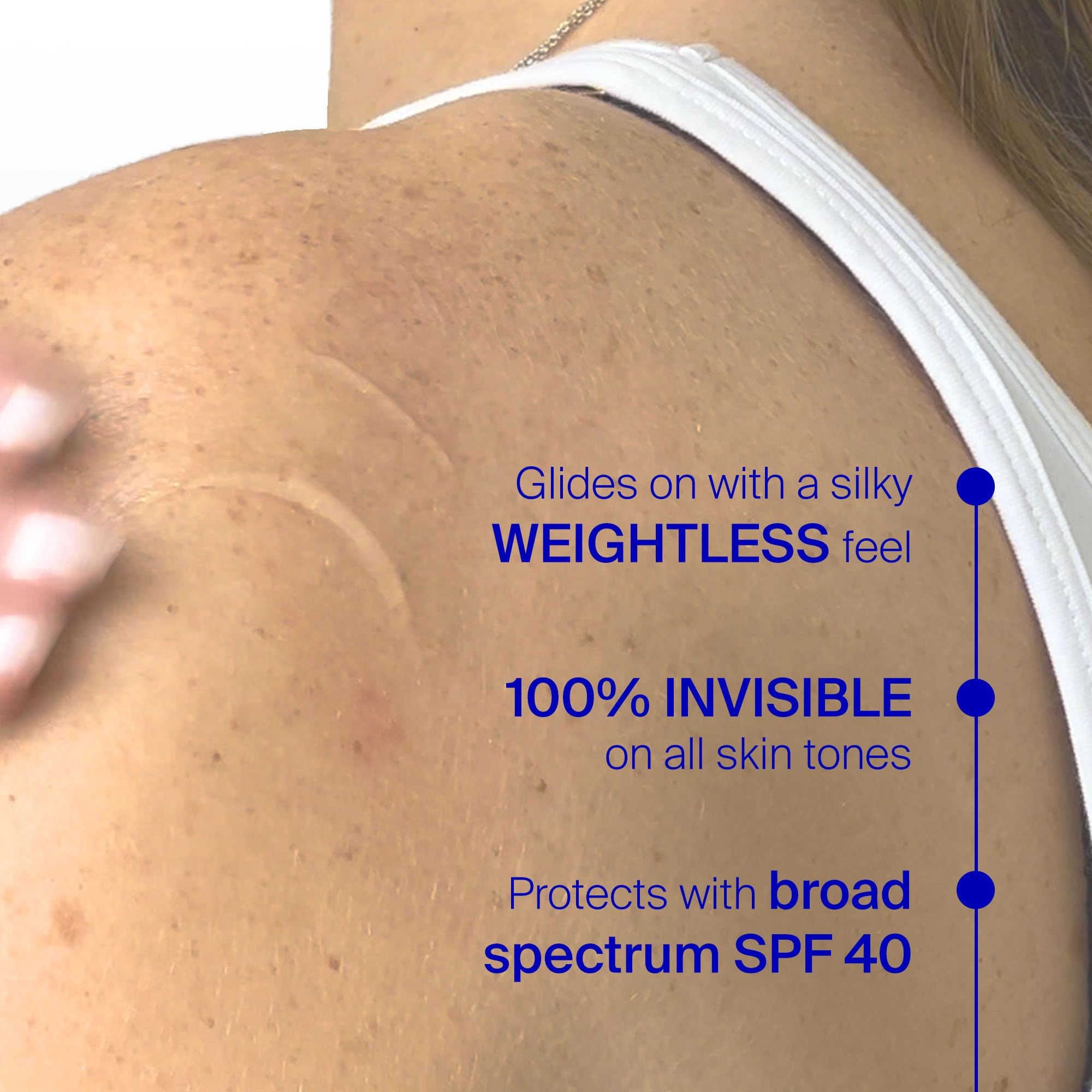 Supergoop! Unseen Sunscreen Body SPF 40 — Weightless, Clear Sun Protection for All Skin Types | 3.4 fl oz