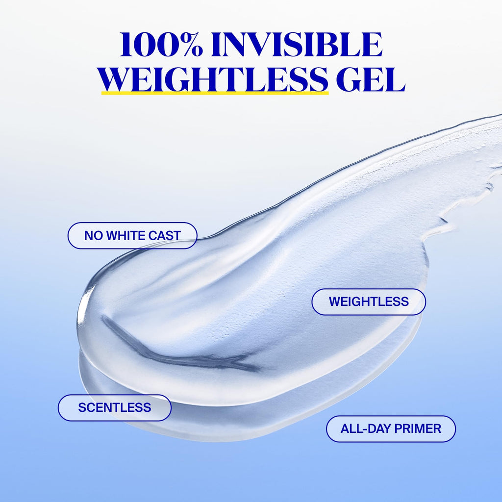 Supergoop! Unseen Sunscreen SPF 50 – Clear, Weightless Face Sunscreen & Makeup Primer | 2-Pack