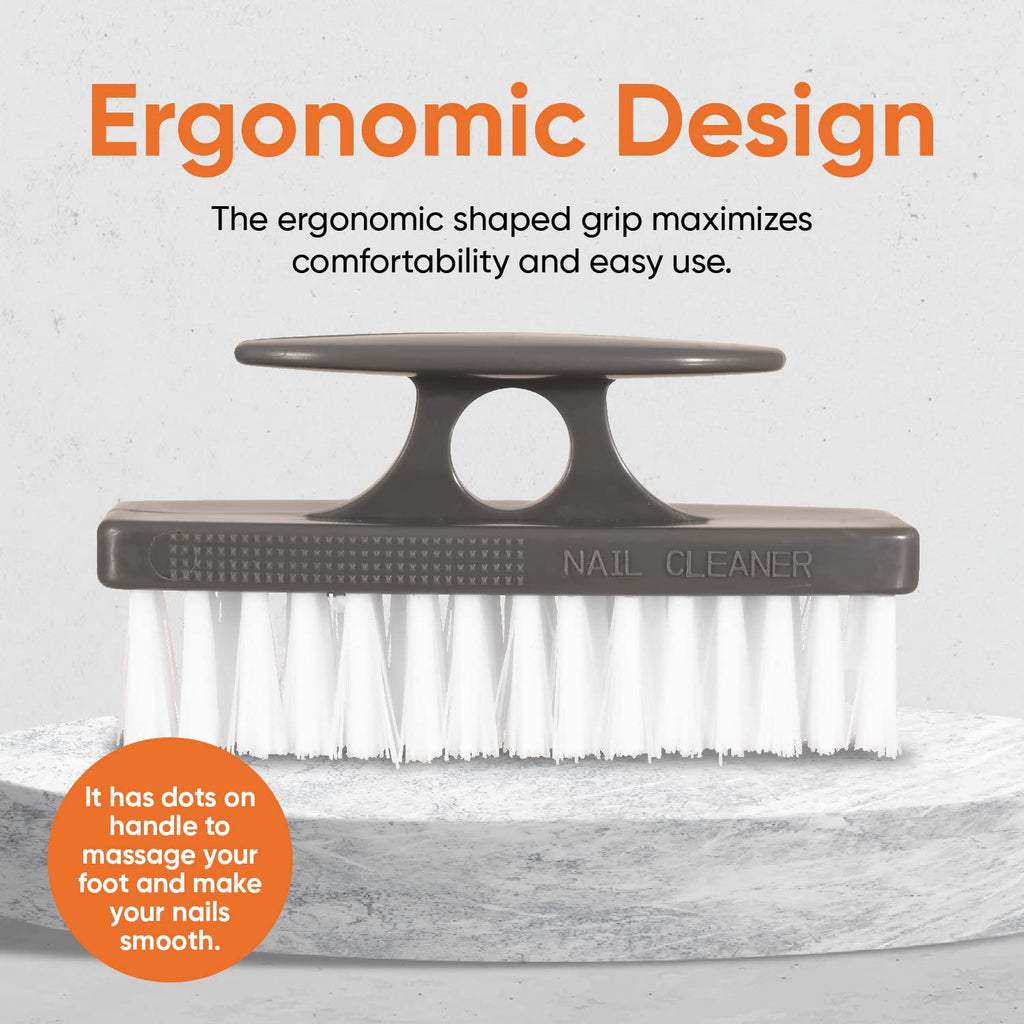 Superio Nail Scrubber Brush – All-Purpose Stiff Cleaning Brush, 12-Pack