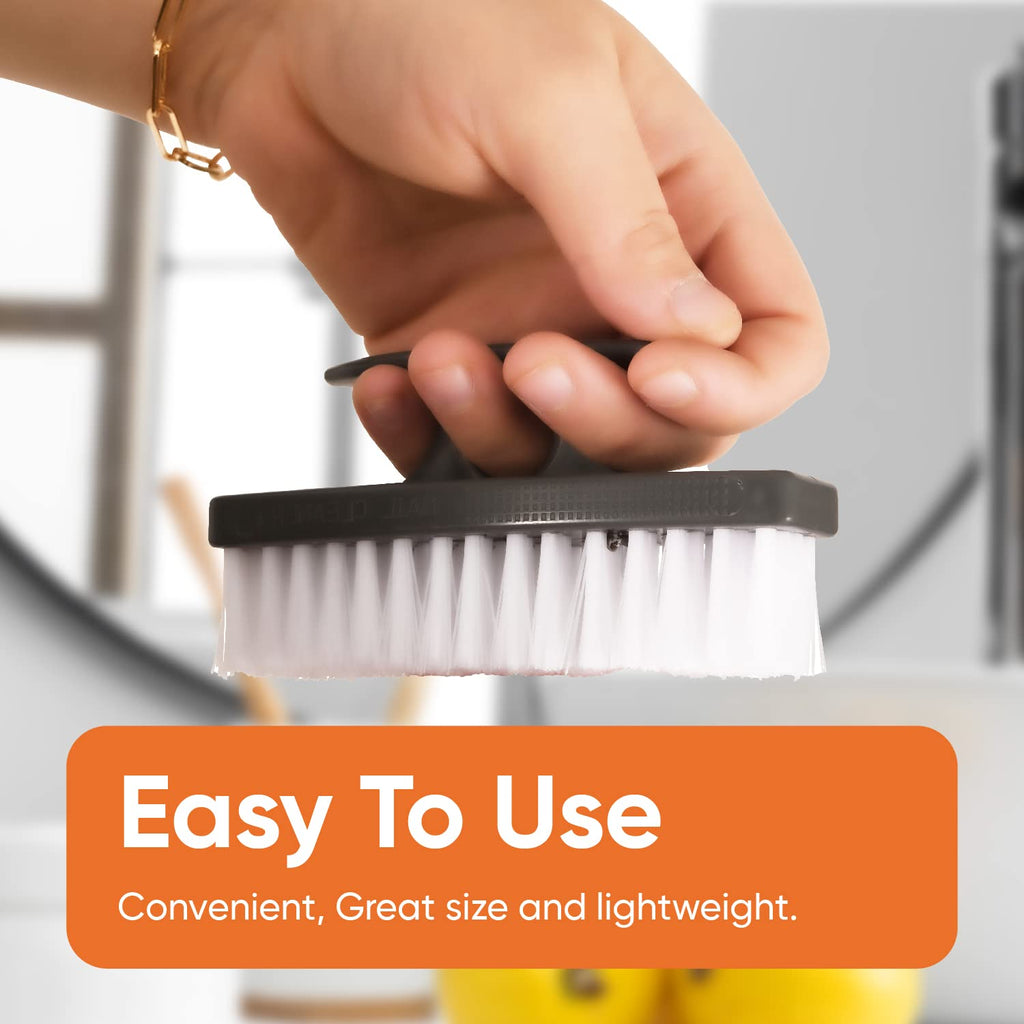 Superio Nail Scrubber Brush – All-Purpose Stiff Cleaning Brush, 12-Pack