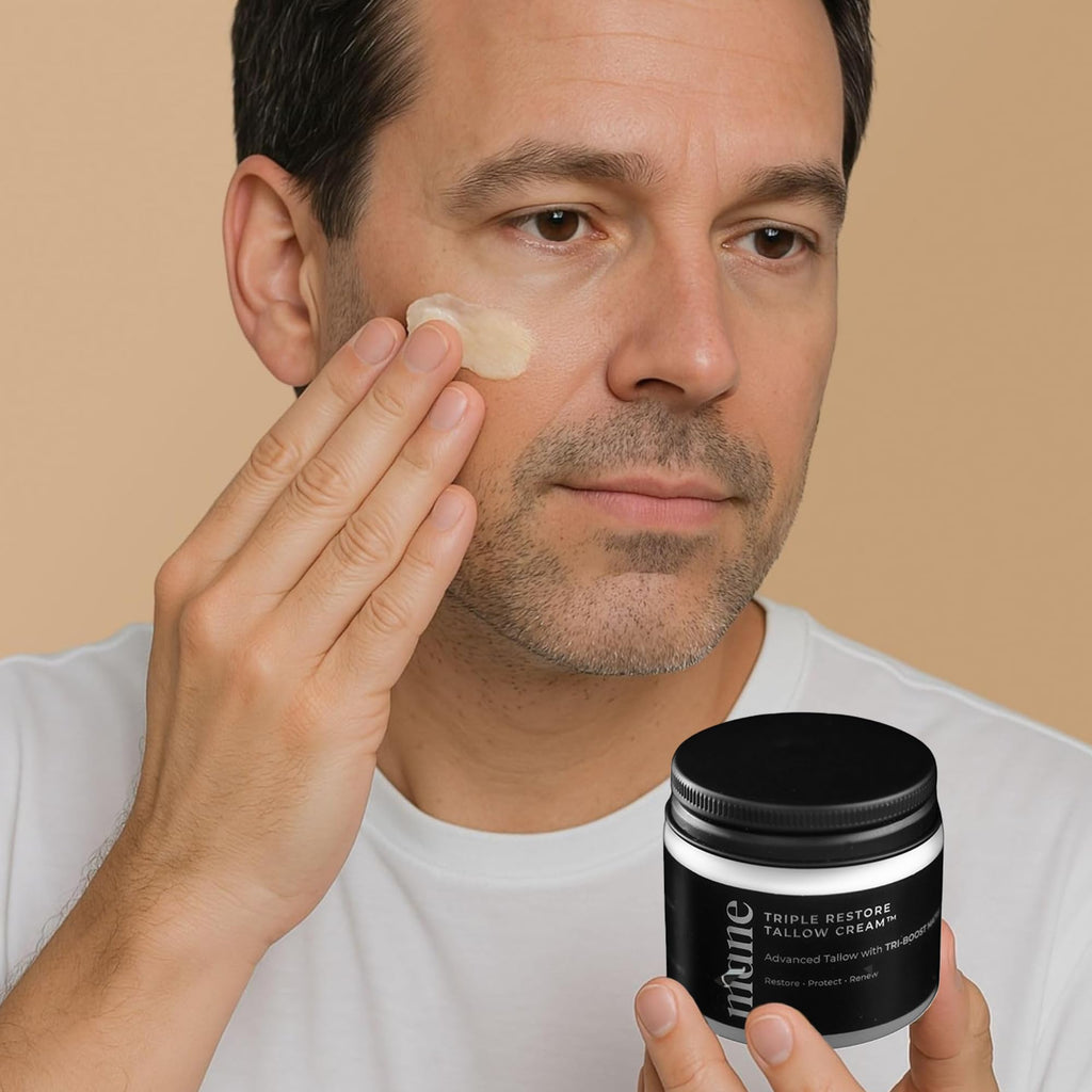 Superior Mane Wrinkle Repair Tallow Balm for Men – Grass-Fed Tallow Moisturizer