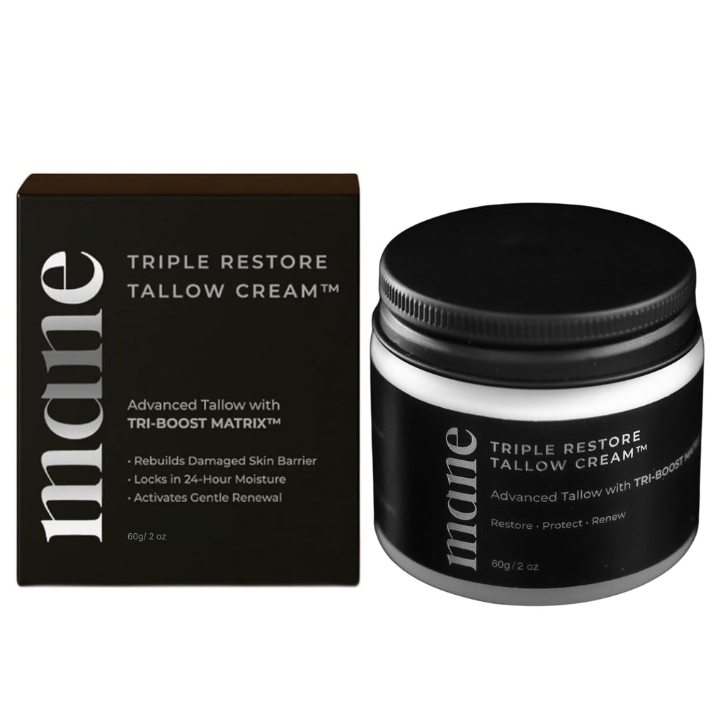 Superior Mane Wrinkle Repair Tallow Balm for Men – Grass-Fed Tallow Moisturizer