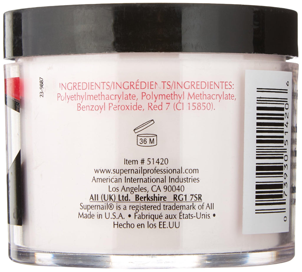 SuperNail Nail Powder Pink – 4 oz | Salon-Approved Color
