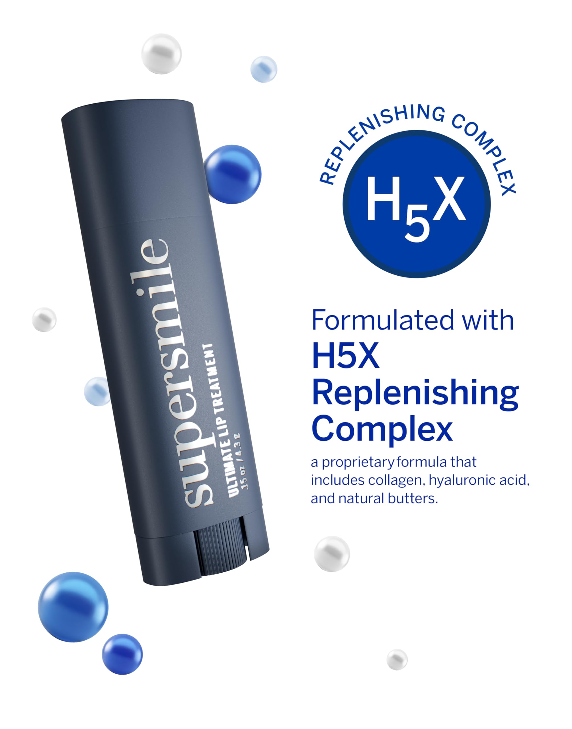 Supersmile Ultimate Lip Treatment — Hydrating Lip Balm with Collagen & Shea (2-pack)