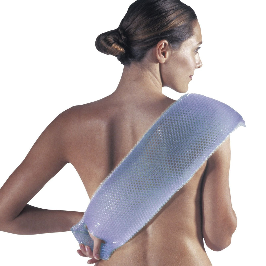 Supracor Spa Body Exfoliator – Dual-Texture Antibacterial Scrub Sponge (Purple/Green)
