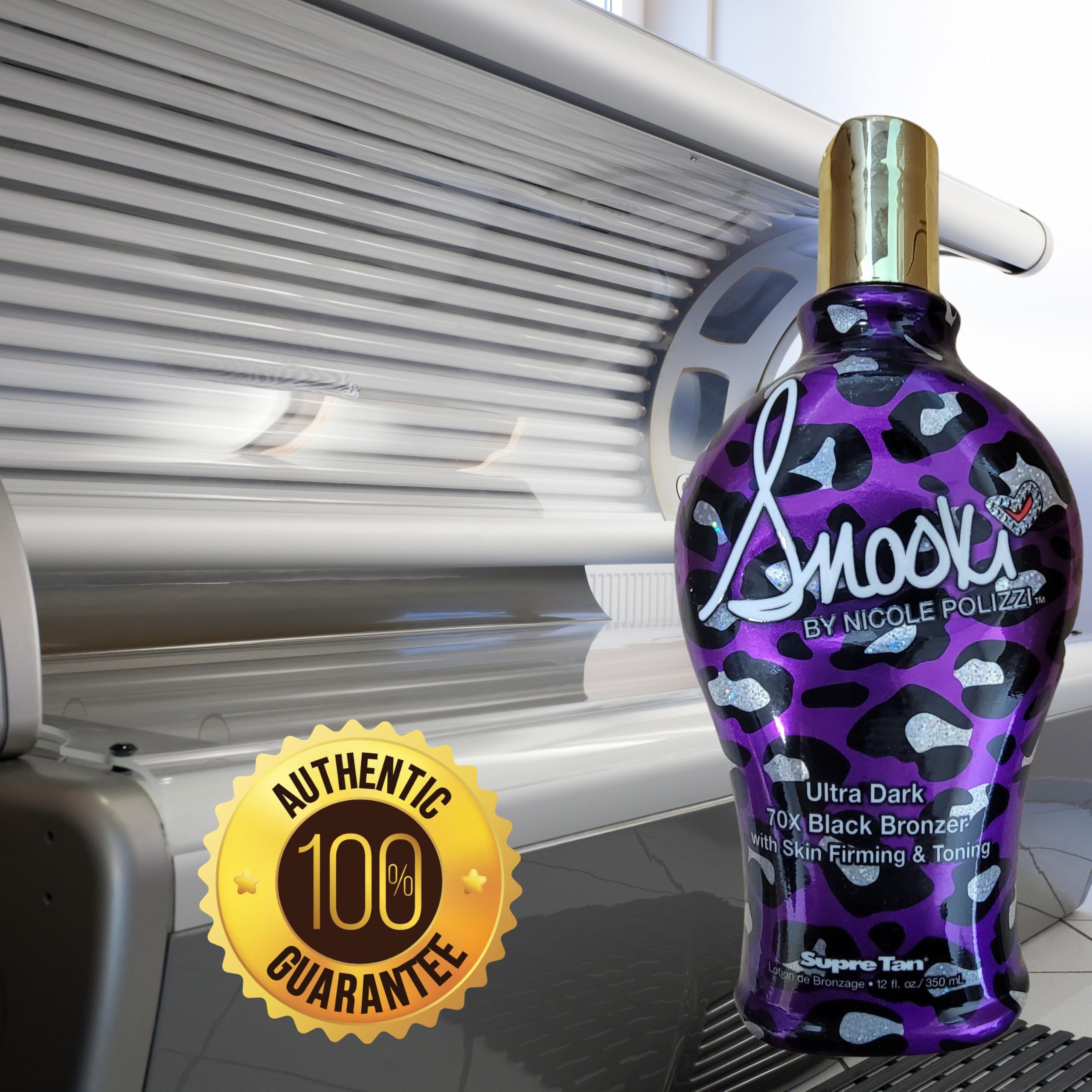 Supre Snooki Ultra Dark 70x Black Bronzer with Skin Firming & Toning – 12 fl oz