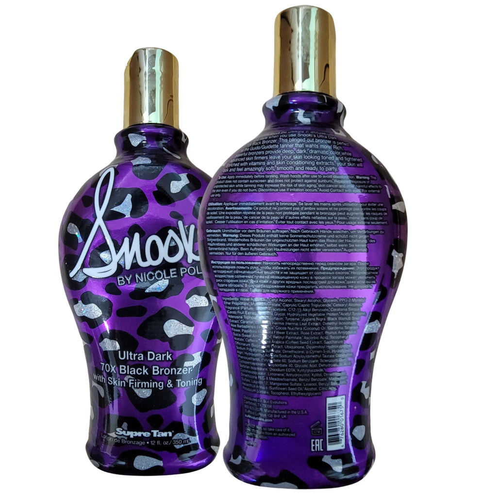 Supre Snooki Ultra Dark 70x Black Bronzer with Skin Firming & Toning – 12 fl oz