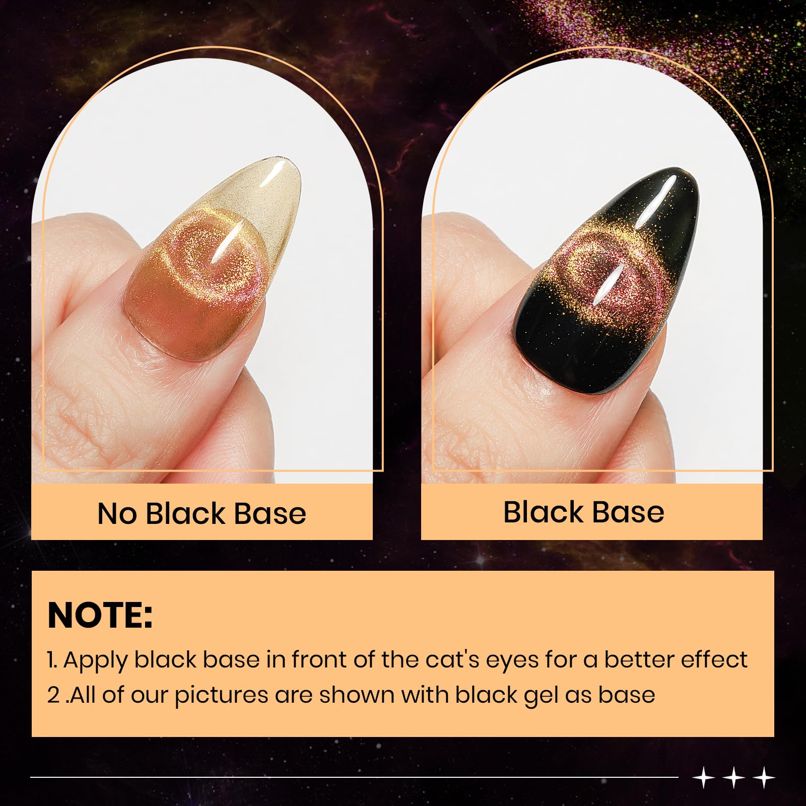 SUPWEE Cat Eye Gel Polish Kit — 12 Magnetic Colors with Stick for Galaxy Cat Eye Nails